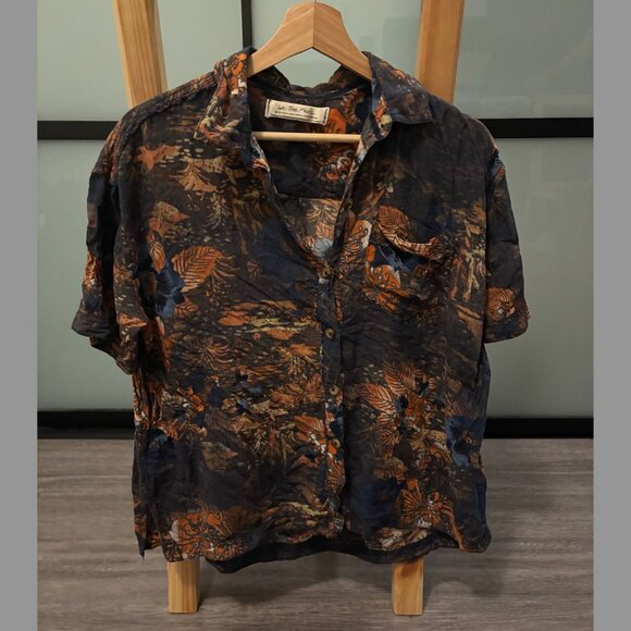 Free People We the Free Share Good Vibes Button-Down Shirt - Women's XS - Picture 4 of 6